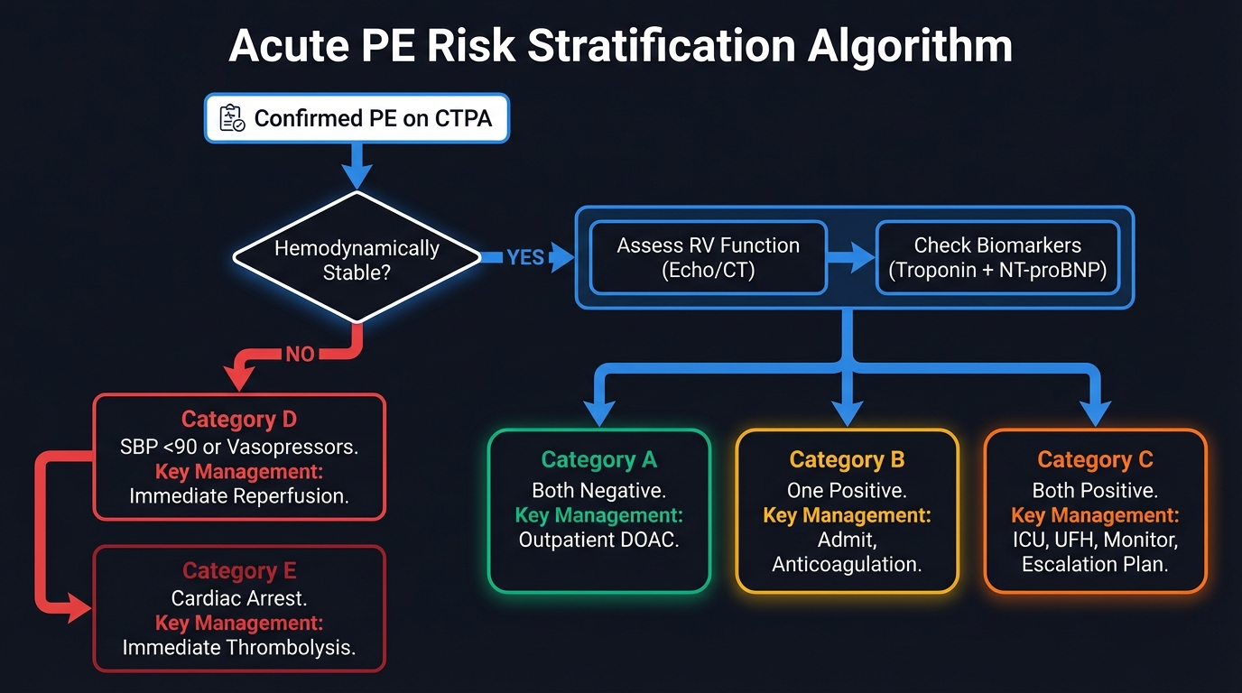 PE Risk Stratification Algorithm