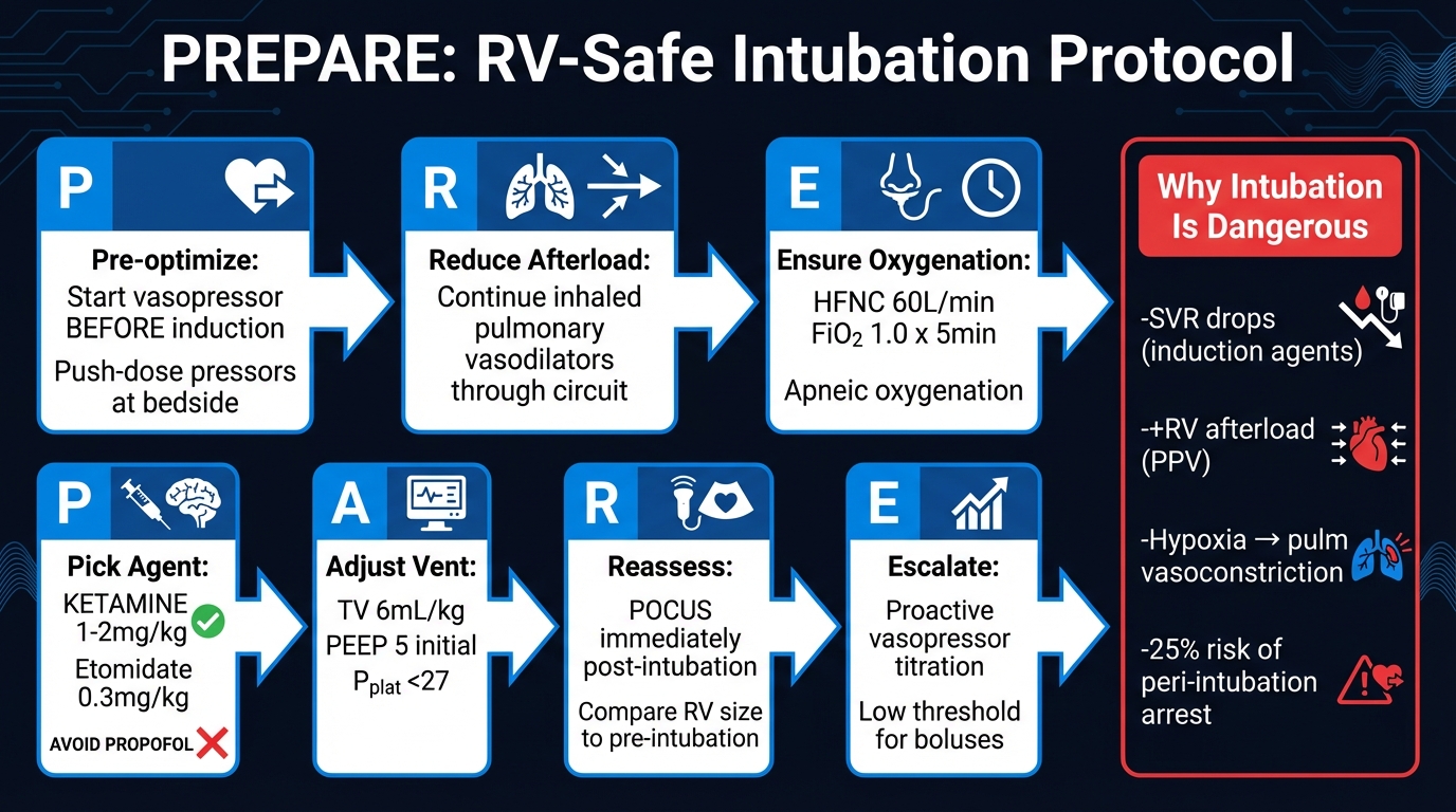 Peri-Intubation Strategy for RV Failure