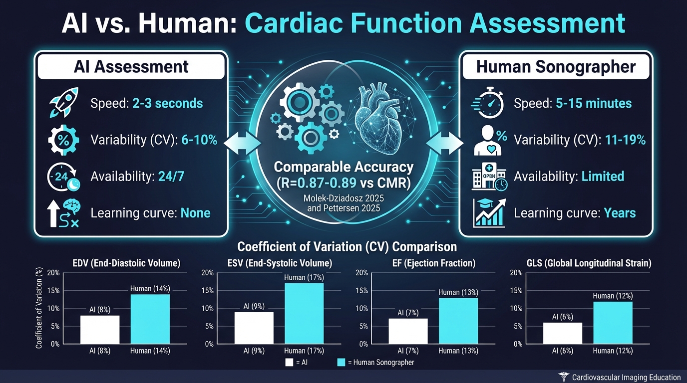 AI vs Human Sonographer Comparison