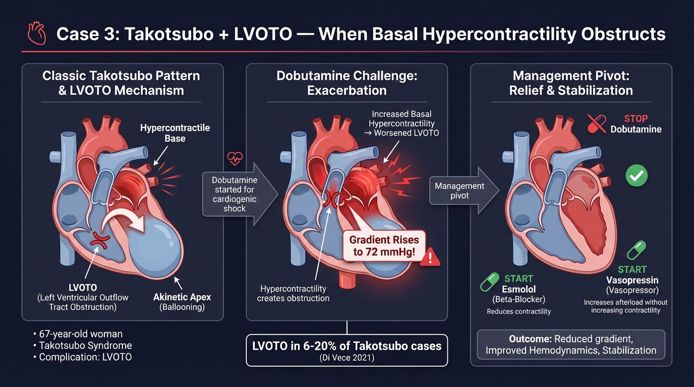 Case 3: Takotsubo with LVOTO