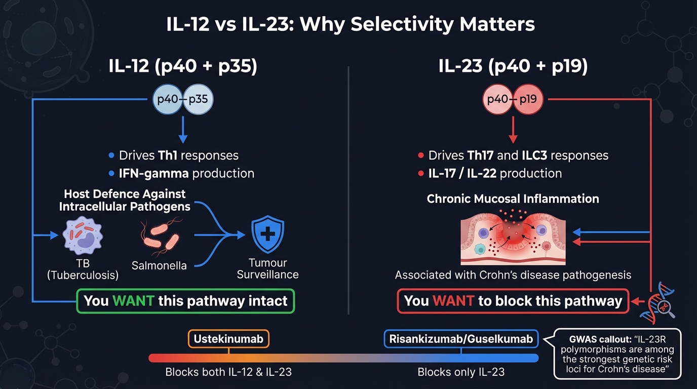 IL-23 vs IL-12 Pathway Comparison