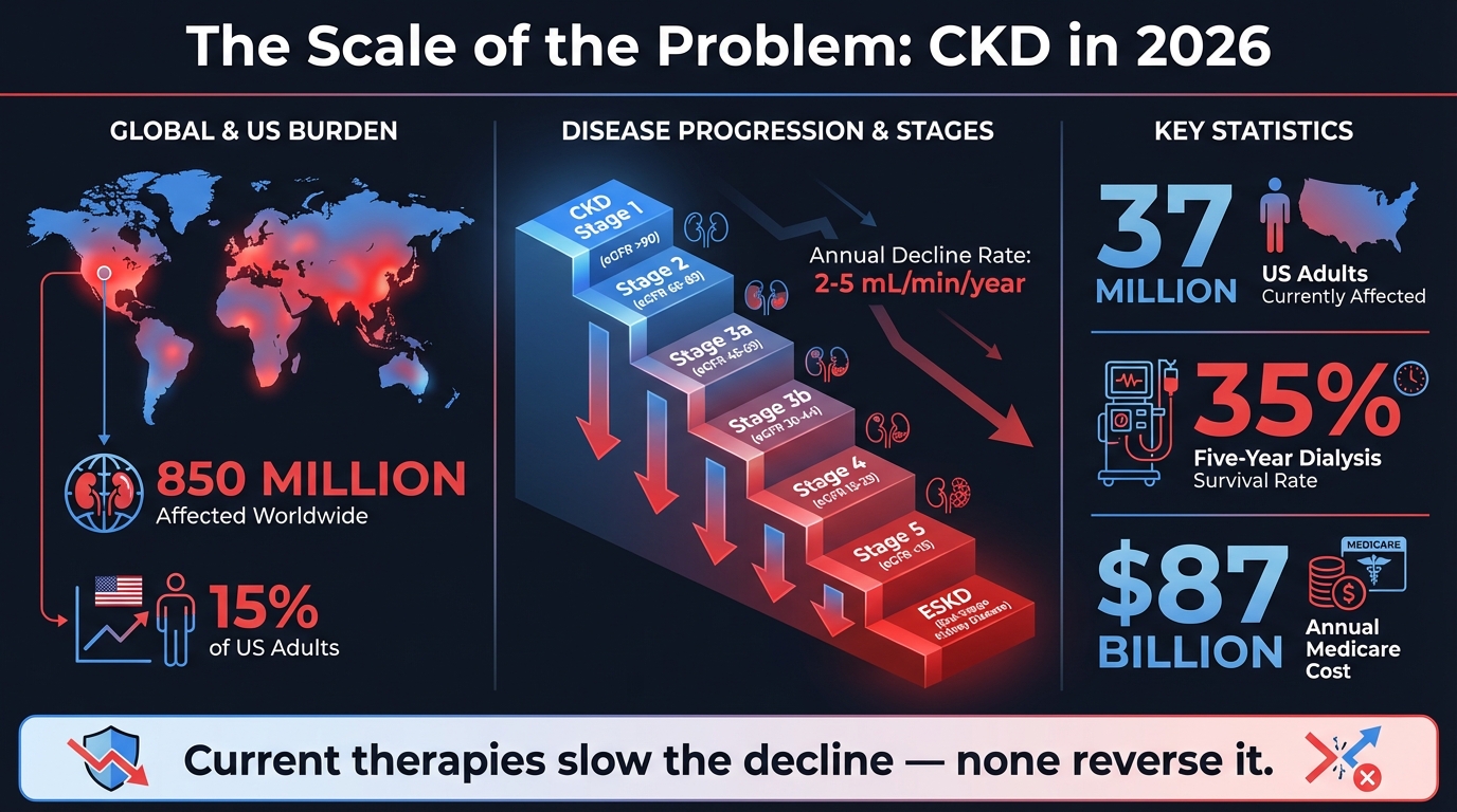 Global CKD burden and progression