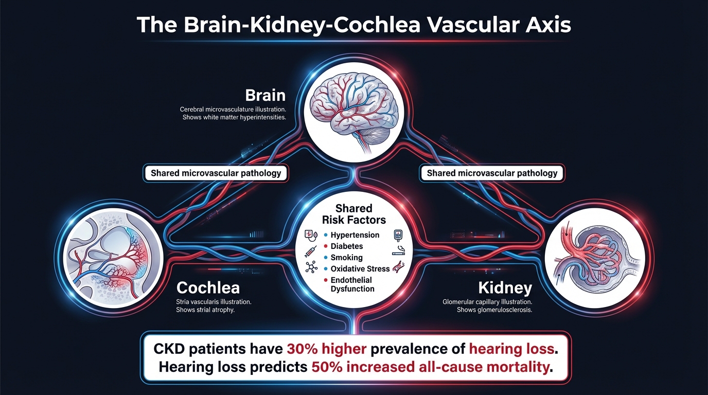 Brain-Kidney-Cochlea Vascular Axis