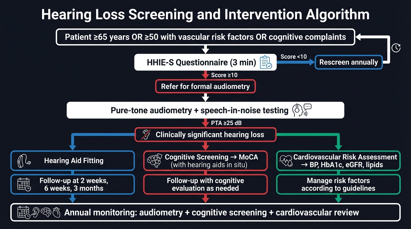 Hearing Loss Screening and Intervention Algorithm