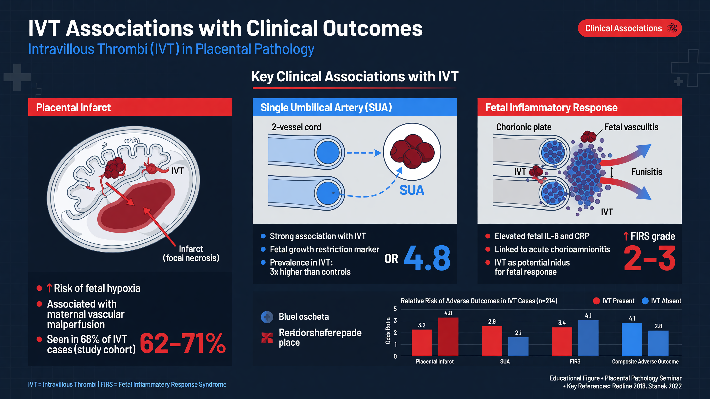 Chart illustrating IVT associations with clinical outcomes