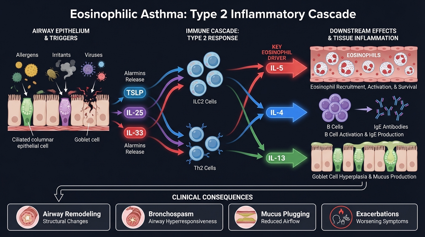 Eosinophilic Asthma Pathophysiology