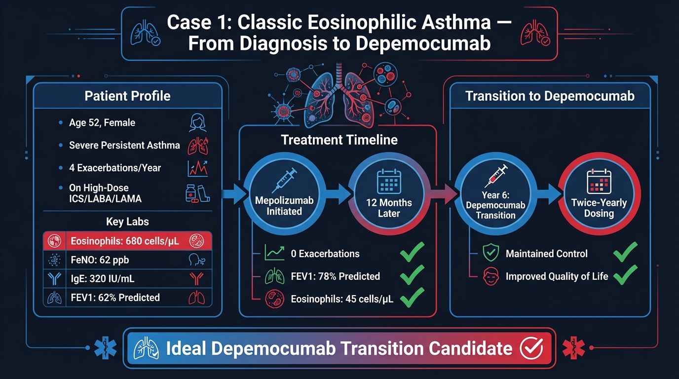 Case 1: Classic Eosinophilic Asthma Presentation